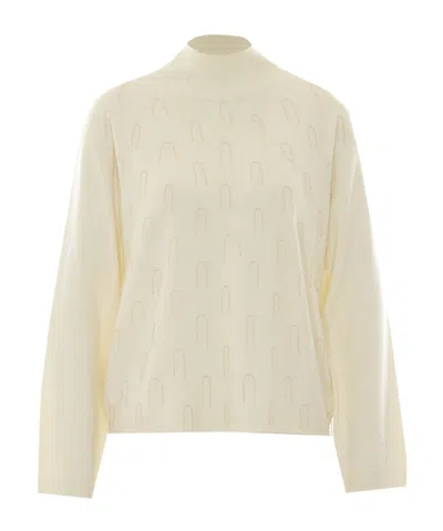 Fabiana Filippi Embellished High-neck Sweater In Yellow