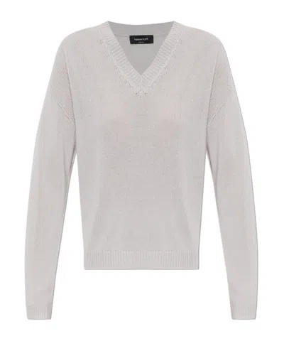 Fabiana Filippi Long-sleeved Sweater In Neutral