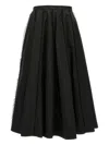 Fabiana Filippi Longuette Skirt With Beaded Embroidery Detail In Black
