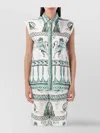 Fabiana Filippi Loose Fit Sleeveless Silk Twill Shirt