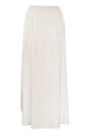 Fabiana Filippi Wide Viscose Trousers In White