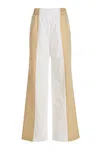 Fabiana Filippi Wide-leg Color-block Pants Side Pockets