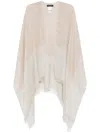 Fabiana Filippi Lurex Cape In Neutrals