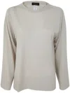 Fabiana Filippi Lurex Crew Neck Sweater For Women