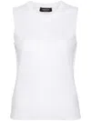 Fabiana Filippi Lurex-detail Fine-knit Top In White