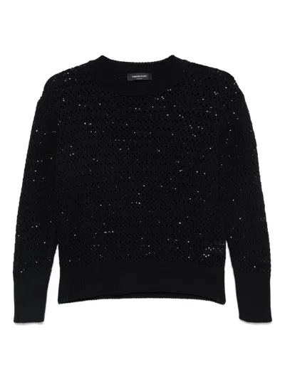Fabiana Filippi Lurex-detail Sweater In Blue