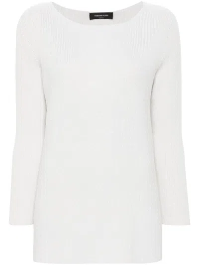 Fabiana Filippi Lurex-detail Sweater In White