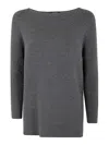 Fabiana Filippi Knitted Wool Sweater In Gris