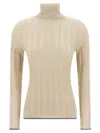 Fabiana Filippi Lurex Sweater Sweaters And Cardigans Gold In Gold