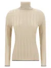 Fabiana Filippi Lurex Sweater Sweaters And Cardigans Gold In Animal Print