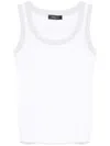 Fabiana Filippi Lurex-trim Tank Top In White
