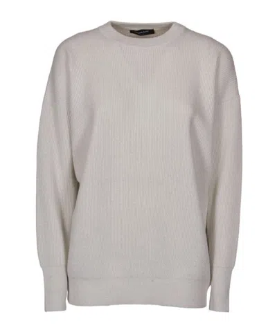 Fabiana Filippi Luxurious Blend Knit Sweater In Raffia