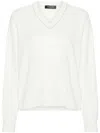 Fabiana Filippi Sequin-detailing Jumper In White