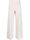 Fabiana Filippi Wide-leg Trousers With Soft Texture And High-quality Fabric Blend In White