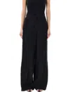 Fabiana Filippi Sleek And Sophisticated Wool And Silk Trousers For Women In Black