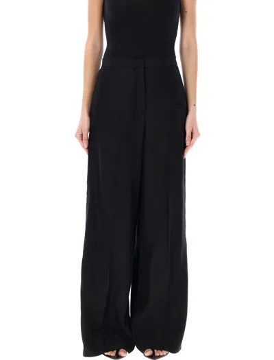 Fabiana Filippi Luxurious Wool And Silk Trousers For Women In Black