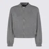 Fabiana Filippi Casual Jacket With Elastic Hem And Side Pockets In Gray