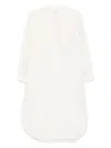 Fabiana Filippi Mandarin Collar Dress In Beige
