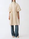 Fabiana Filippi Technical Taffeta Cape In Weiss