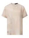 Fabiana Filippi Brushed-print Silk Crepe De Chine T-shirt In Neutral