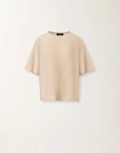 Fabiana Filippi Maxi T-shirt In Wool In Yellow