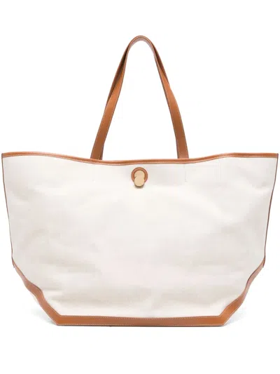 Fabiana Filippi Medium Eclissi Tote Bag In Neutrals