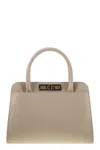 Fabiana Filippi Medium Handbag With Metal Accessory In Beige