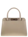 Fabiana Filippi Medium Handbag With Metal Accessory In Beige