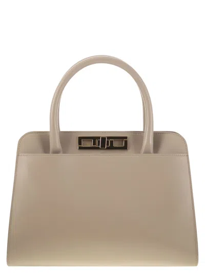 FABIANA FILIPPI MEDIUM HANDBAG WITH METAL ACCESSORY