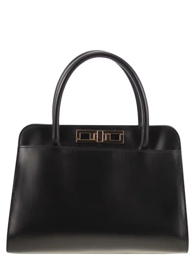 FABIANA FILIPPI MEDIUM HANDBAG WITH METAL ACCESSORY