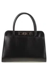 Fabiana Filippi Medium Handbag With Metal Accessory In Black