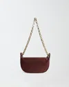Fabiana Filippi Nappa Leather Bag With Eyelets In Red