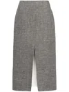 Fabiana Filippi Mixed-color Pencil Skirt In Grey