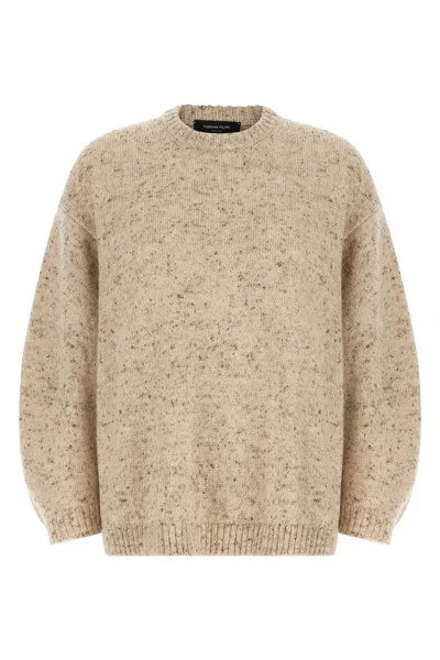 Fabiana Filippi Melange Wool Sweater In Pink