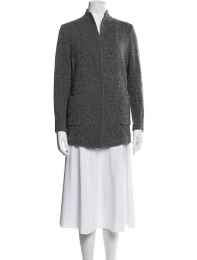 Pre-owned Fabiana Filippi Merino Wool Blazer In Gray