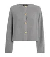 Fabiana Filippi Merino Wool-blend Cardigan In Gray