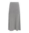 Fabiana Filippi Merino Wool-blend Midi Skirt In Gray