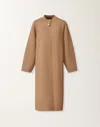 Fabiana Filippi Merino Wool Coat In Brown