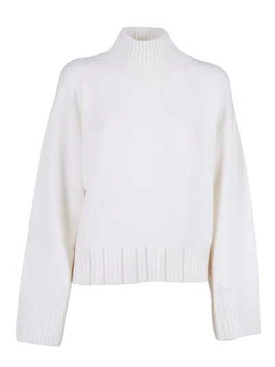 FABIANA FILIPPI MERINO WOOL CROPPED TURTLE NECK SWEATER