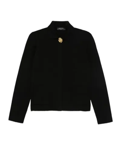 Fabiana Filippi Merino Wool Jacket In Black