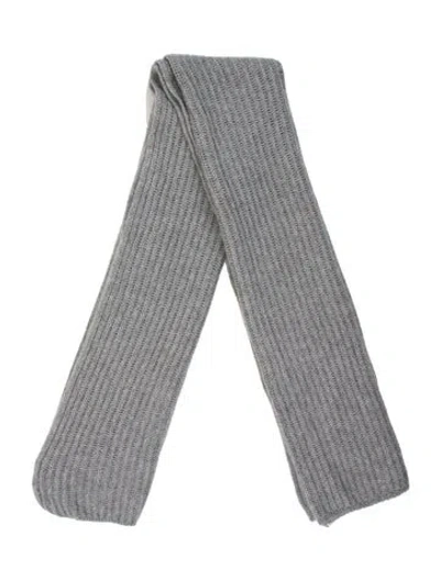 Pre-owned Fabiana Filippi Merino Wool Shawl In Gray