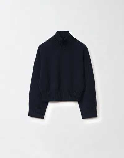 Fabiana Filippi Merino Wool Sweater In Blue