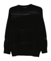 Fabiana Filippi Mesh-panel Sweater In Black