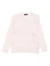 Fabiana Filippi Mesh-panel Sweater In Pink