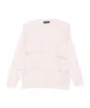 Fabiana Filippi Mesh-panel Sweater In Pink