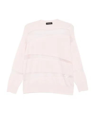 FABIANA FILIPPI MESH-PANEL SWEATER
