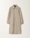 Fabiana Filippi Pointed-collar Trench Coat In Clay