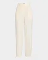Fabiana Filippi Mid-rise Straight-leg Trousers In Vaniglia