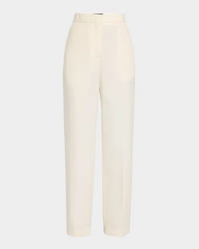 Fabiana Filippi Mid-rise Straight-leg Trousers In Vaniglia