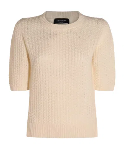 Fabiana Filippi Mid-sleeve Sweater In Orange